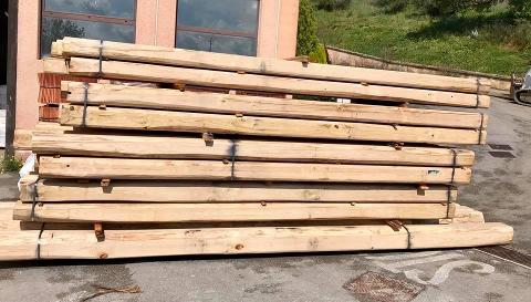 Travi uso fiume Gagliano Legnami Effetto e finiture antichizzate