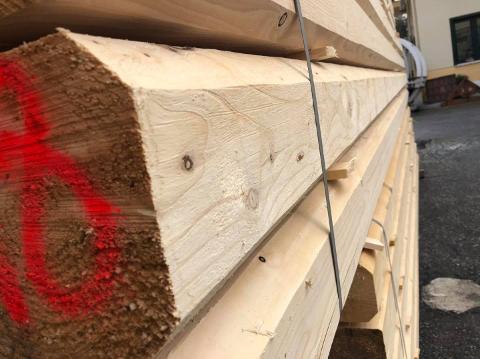 Travi uso fiume Gagliano Legnami Effetto e finiture antichizzate