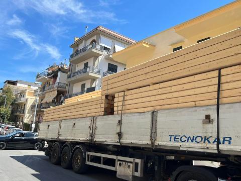Travi uso fiume Gagliano Legnami Effetto e finiture antichizzate