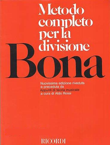 BONA METODO COMPLETO PER LA DIVISIONE RICORDI RICORDI