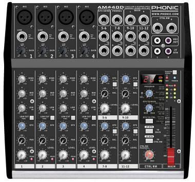 PHONIC AM440D MIXER CON EFFETTI PHONIC