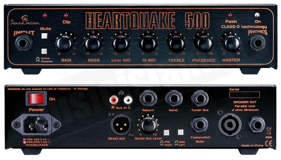 SOUNDSATION HEARTQUAKE-500 TESTATA 500W CLASSE D PER BASSO SOUNDSATION