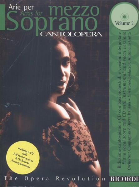 ARIE PER MEZZOSOPRANO VOLUME 3 CANTOLOPERA RICORDI