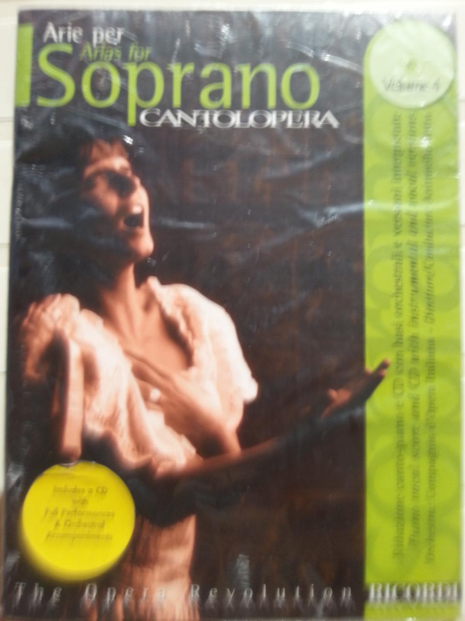 ARIE PER SOPRANO VOLUME 4 CANTOLOPERA RICORDI