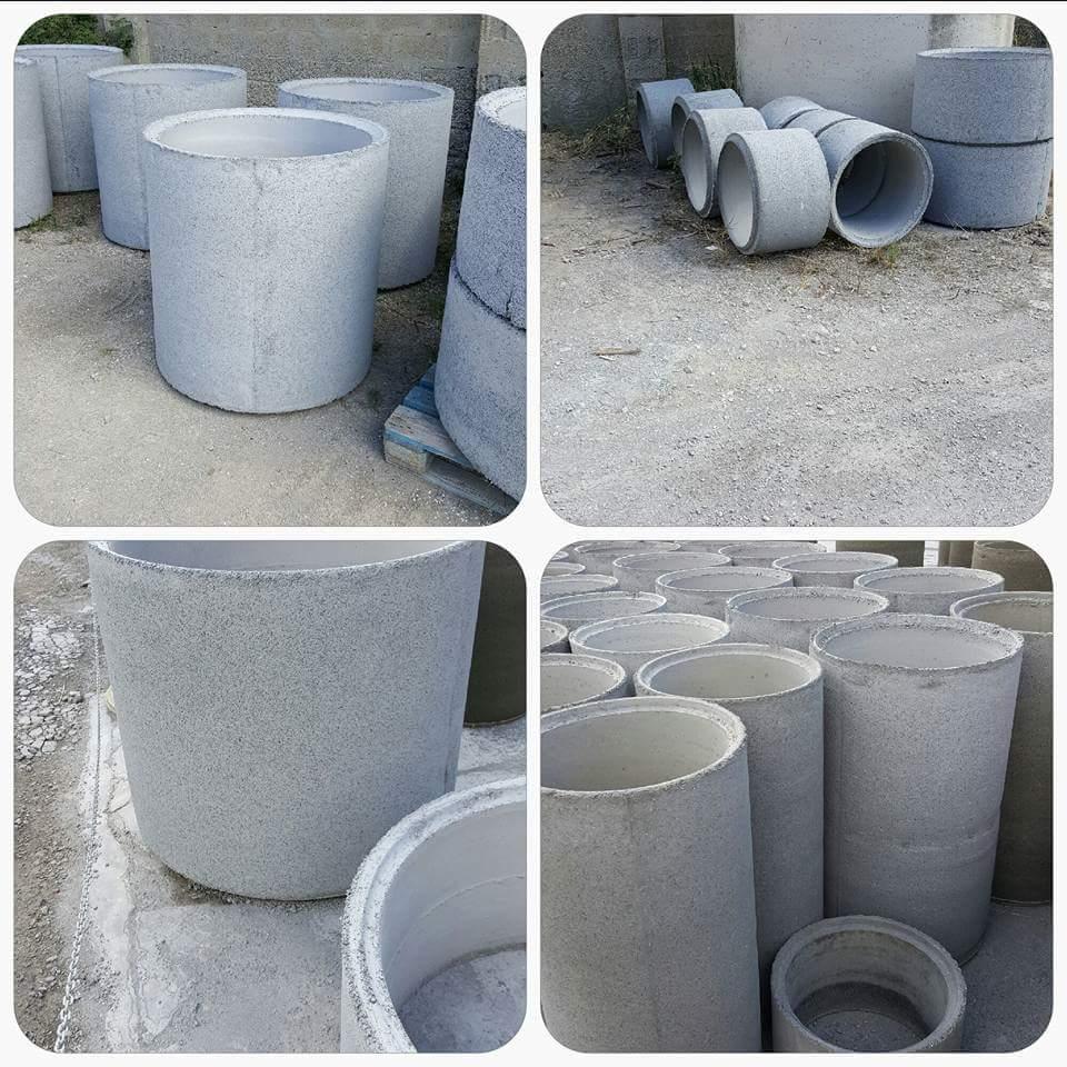 Tubi in cemento rotocompressi Manufatti in Cemento Fortunato