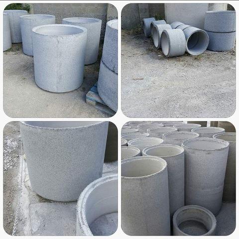Tubi in cemento rotocompressi Manufatti in Cemento Fortunato