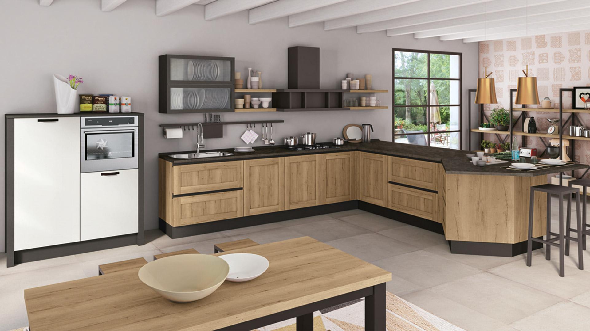 CUCINA COMPONIBILE CREO KITCHENS KYRA TELAIO