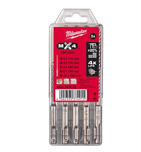 SET PUNTE SDS-PUS  Milwaukee RX4