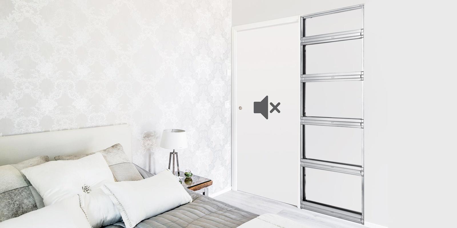 Controtelai per porte scorrevoli con stipiti ECLISSE ACOUSTIC