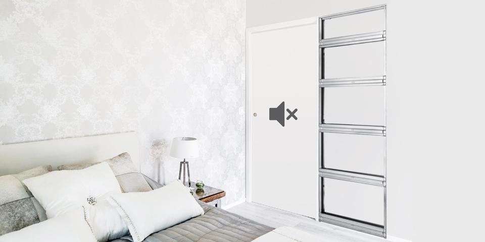 Controtelai per porte scorrevoli con stipiti ECLISSE ACOUSTIC