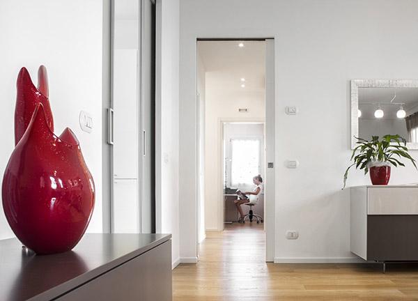 Controtelai per porte scorrevoli con stipiti ECLISSE SYNTESIS LUCE