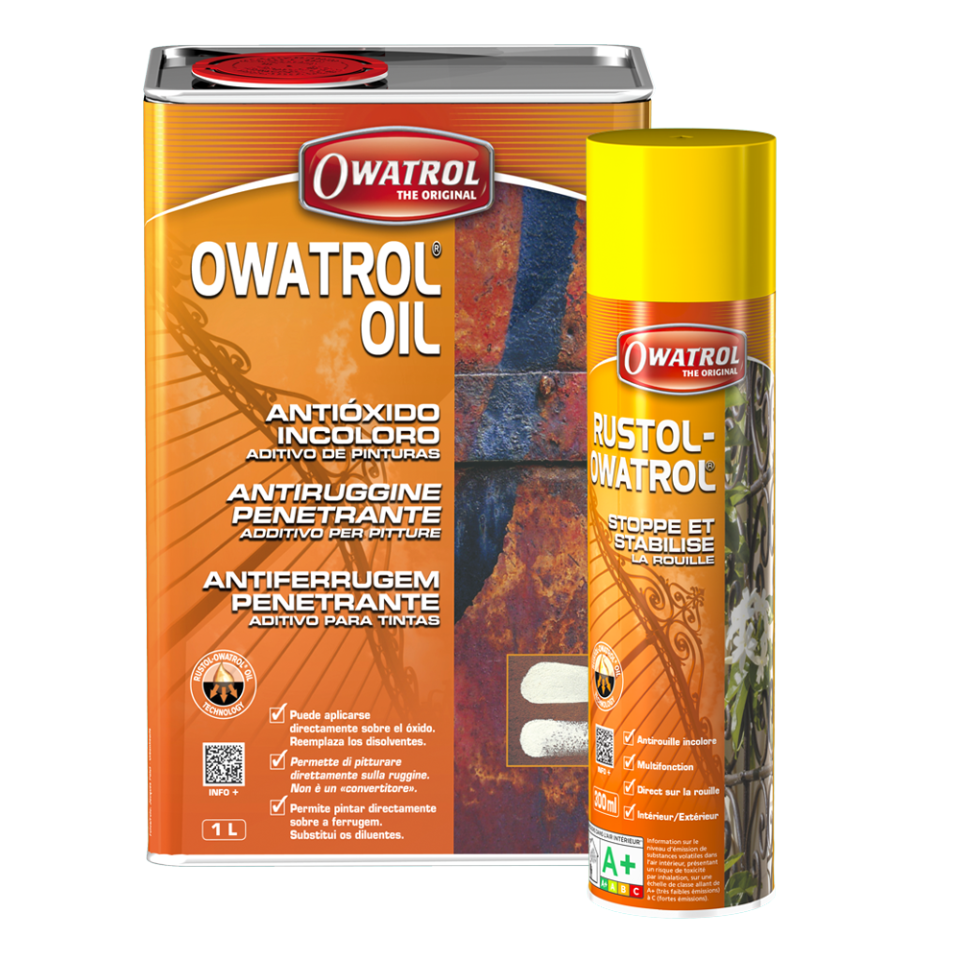 ANTIRUGGINE TRASPARENTE PENETRANTE OWATROL  OIL INCOLORE