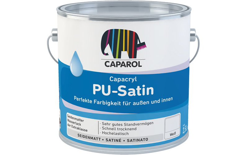 Smalto Acril-Poliuretanico Satinato a Base Acqua Caparol Capacryl Aqua Pu Satin