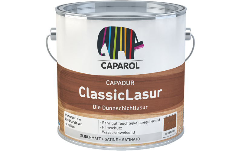 Finitura impregnante cerata a solvente Caparol Capadur ClassicLasur