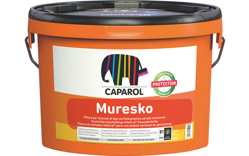 con caratteristiche minerali, con elevata diffusività al vap Caparol ColorExpress Muresko