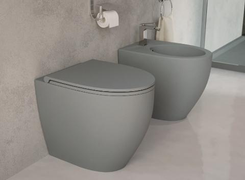 ESEDRA sanitari. Forme pulite e geometrie semplici con linee rette e curve. Esedra BULL 500