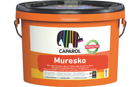 Pittura per facciate acril-silossanica, con caratteristiche minerali, con elevata diffusività al vap Caparol ColorExpress Muresko