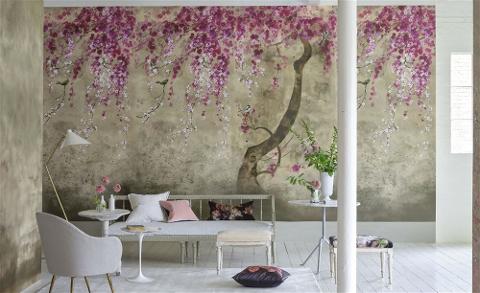 DESIGNERS GUILD carta da Parati vita e vivacita' attraverso i fiori nelle pareti designers guild