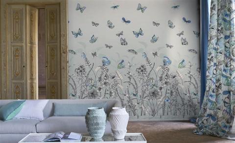 DESIGNERS GUILD carta da Parati vita e vivacita' attraverso i fiori nelle pareti designers guild