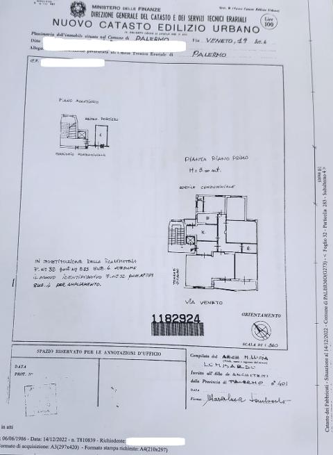 Appartamento in Vendita a Palermo Lazio
