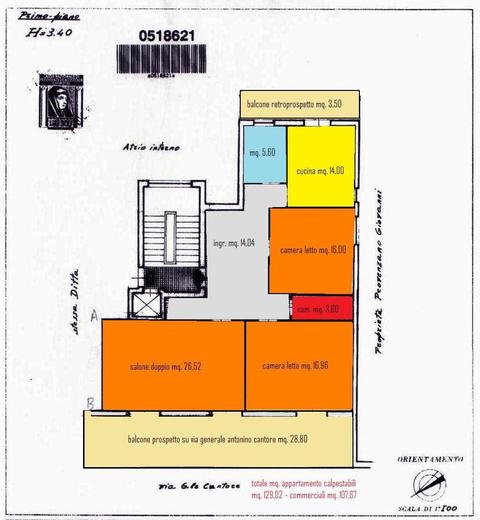 Appartamento in Vendita a Palermo Malaspina