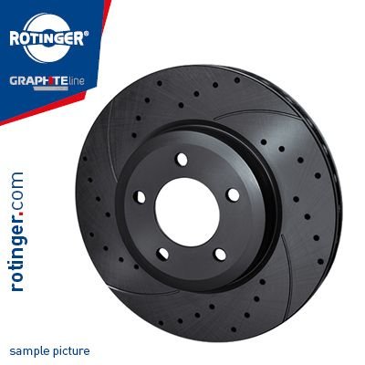 KIT Dischi Freno Forati e Baffati ROTINGER T5 + Pastiglie ATE anteriori Suzuki SWIFT III (MZ-EZ)