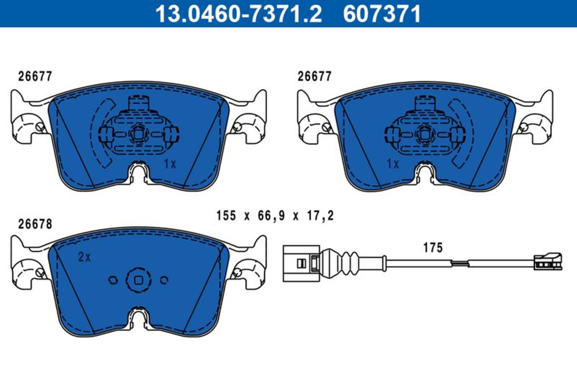 Kit Dischi Freno Forati & baffati ROTINGER T5 + Pastiglie ATE Anteriori AUDI A3 SPORTBACK (8YA - 8YF)