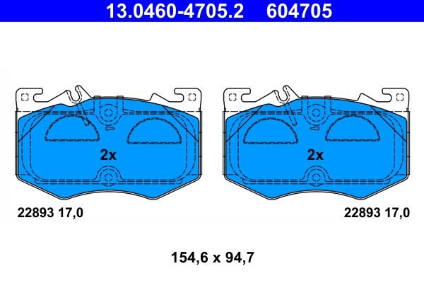 Pastiglie freno anteriori ATE MERCEDES Classe A(W177) AMG A 35