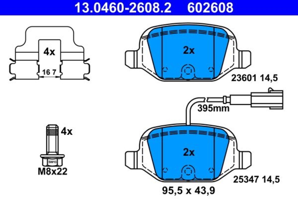 DISCHI FRENO BAFFATI ROTINGER T6 POSTERIORI diametro 240 + PASTIGLIE ATE ABARTH 500