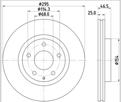 Dischi Freno Anteriori FORATI e BAFFATI ROTINGER T5 MAZDA 3 (BP) - CX-30