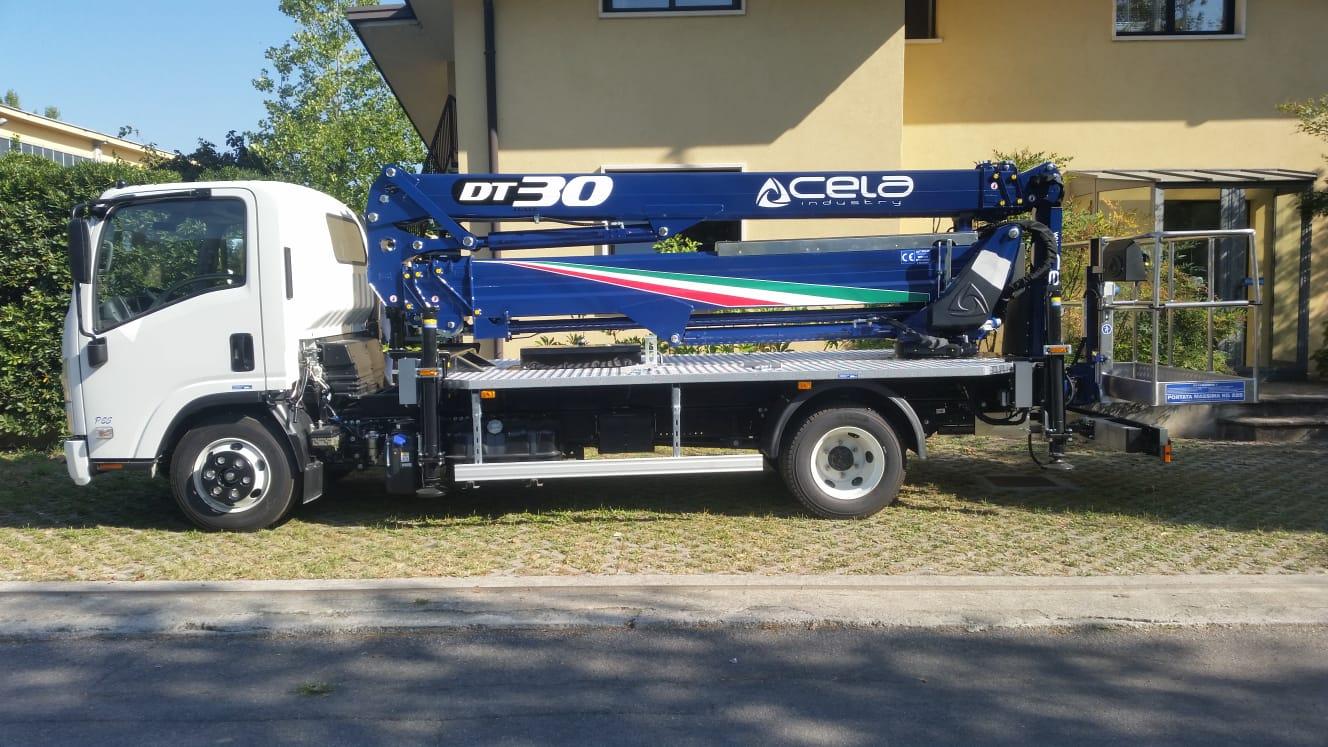 PIATTAFORMA AEREA CELA, CESTELLO DT TRUCK 30 - SICILIA CELA DT 30