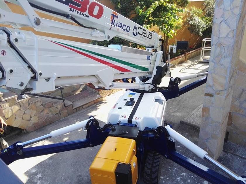 PIATTAFORMA CELA SPYDER RAGNO CON CINGOLI - CESTELLO PORTA PERSONE SICILIA CELA SPYDER DT 365