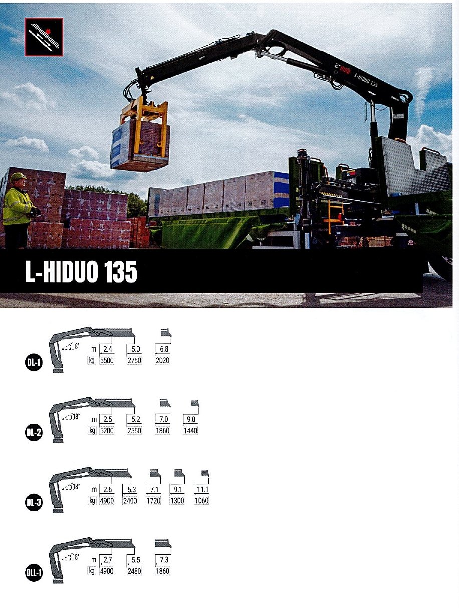 GRU HIAB MODELLO L-HIDUO 135 - SICILIA HIAB L-HIDUO 135