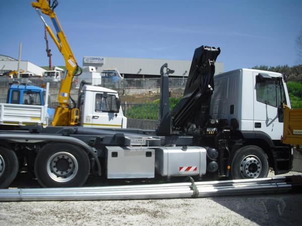 AUTOCARRO/CAMION IVECO EUROTEK 260-380 GRU HIAB 12000/4S ATTREZZATURA SCARRABILE 20 TON IVECO EUROTEK 260-380