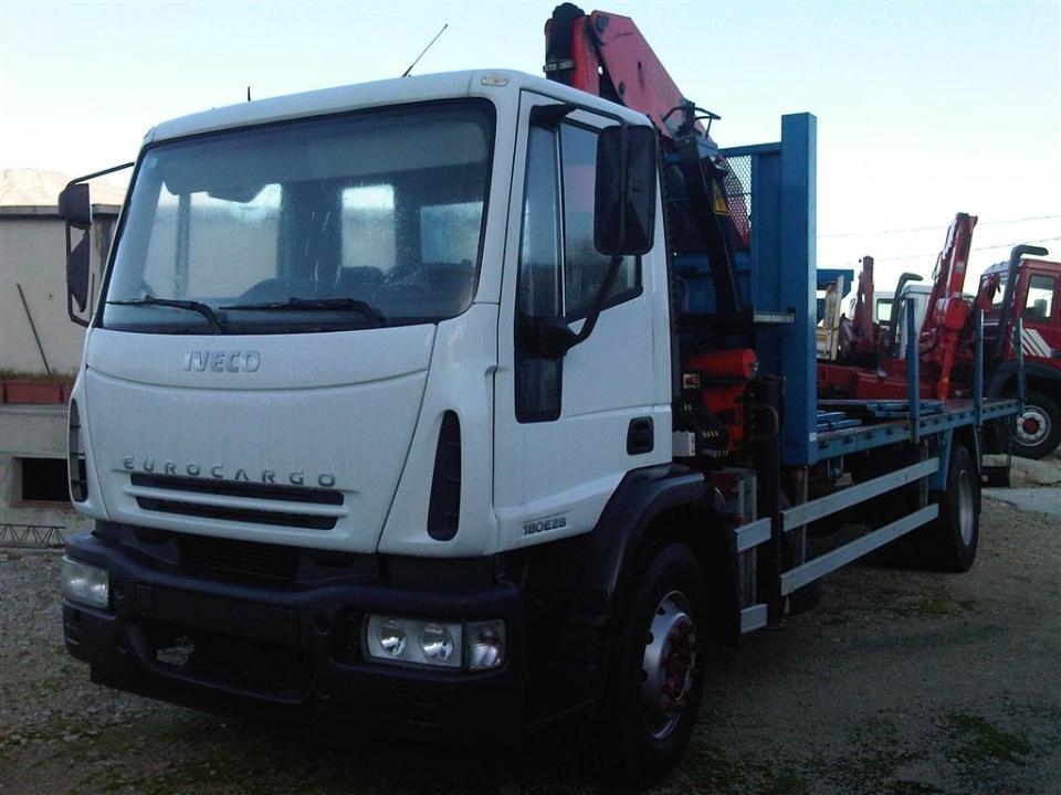 AUTOCARRO/CAMION IVECO 180E28 CON GRU PALFINGER PK 15500/4S