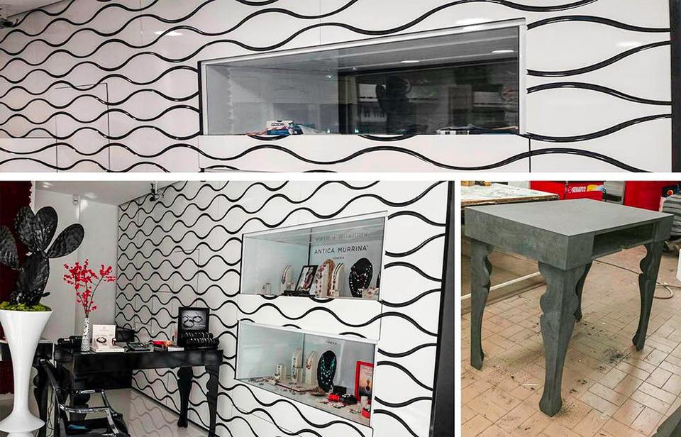 Arredi di design per negozi  a Catania e Sicilia PIXEL