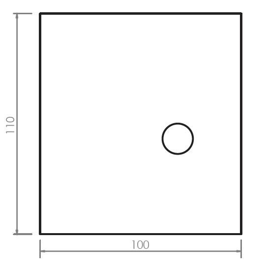 Plinto per pali di illuminazione cm 75 X 100 H 110