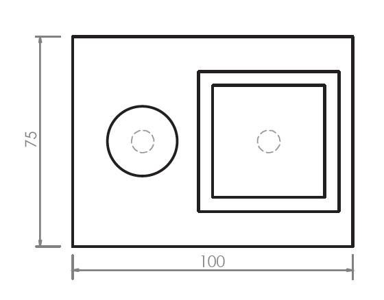 Plinto per pali di illuminazione cm 75 X 100 H 110