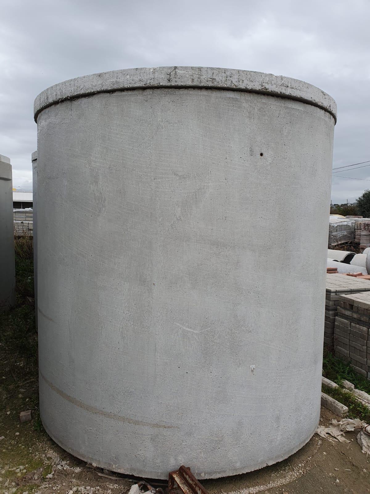 Cisterna per acqua potabile litri 9.500 circolare - Partinico (Palermo)
