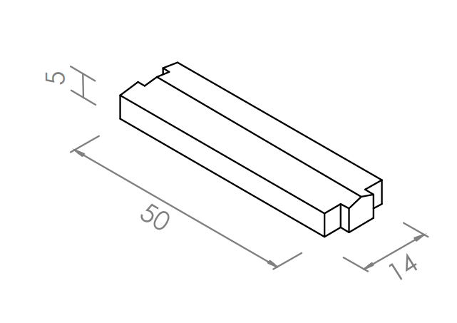 COPERTINA CM 14X50