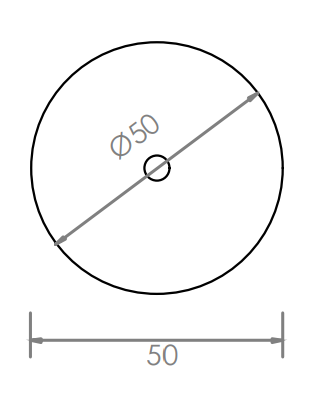 dissuasore in cemento con scanalatura Ø  cm 50 h 55