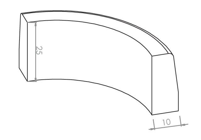 Cordoli e Bordure cm 10/8x25x100