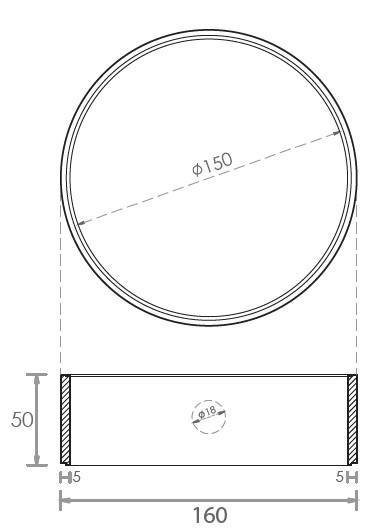 Anello in cemento Ø cm 150