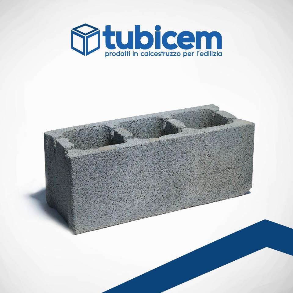 Blocco in Calcestruzzo Tradizionale 20x20x50