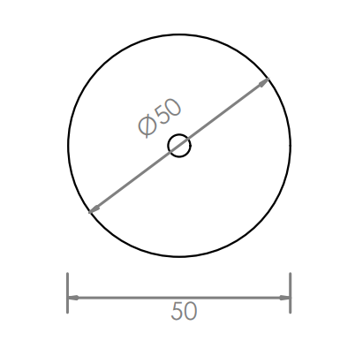 Dissuasore in cemento con base Ø cm 50 h 43