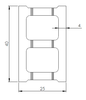 Blocco in Calcestruzzo Tradizionale 25x20x40