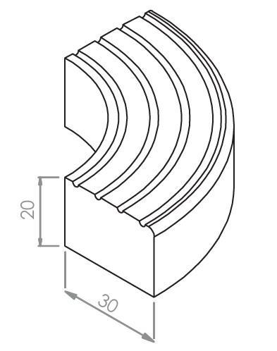 Cordoli e bordure cm 20x30x100 leggero