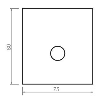 Plinto per pali di illuminazione cm 75 X 100 H 80