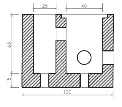 Plinto per pali di illuminazione cm 75 X 100 H 80