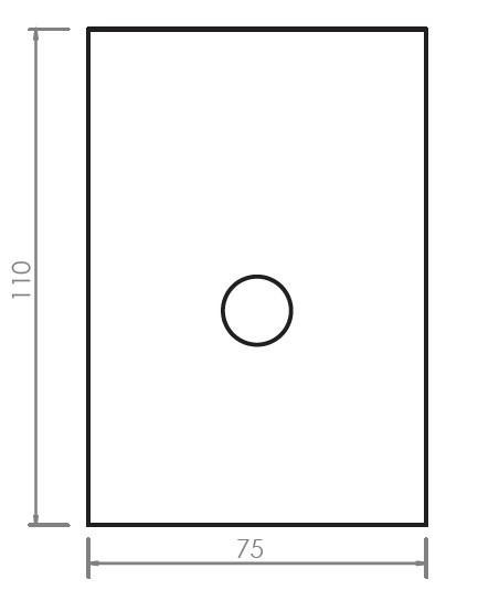 Plinto per pali di illuminazione cm 75 X 100 H 110